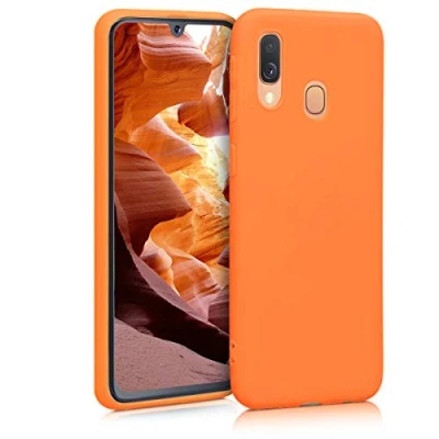 Afbeelding van kwmobile telefoonhoesje geschikt voor Samsung Galaxy A40 Hoesje smartphone Back cover in fruitig oranje