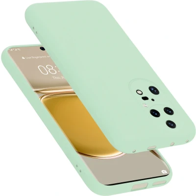 Afbeelding van Cadorabo Hoesje geschikt voor Huawei P50 PRO in LIQUID LICHT GROEN Beschermhoes gemaakt van flexibel TPU silicone Case Cover