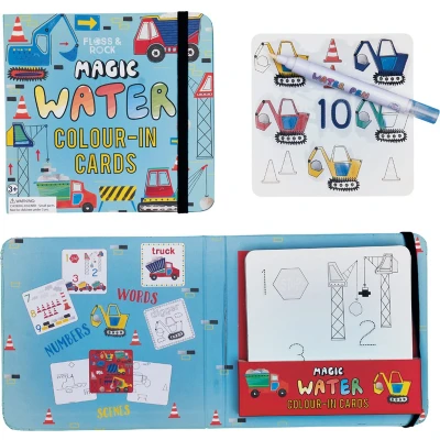 Afbeelding van Floss &amp; Rock Bouw Water Kleur Kaarten 19 x 18 cm Multi