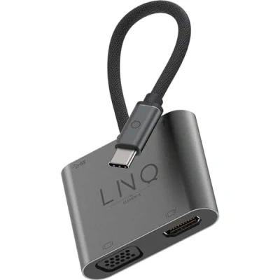 Image de Linq Hub Usb c Vga/hdmi 4 En 1 (lq48001)