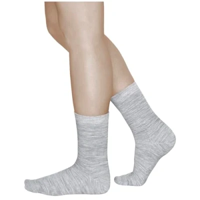 Afbeelding van VITSOCKS Warme sokken 80% merino wol fijne dames (3 paar) zacht comfortabel, Lichtgrijs