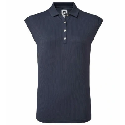 Afbeelding van Footjoy Cap Sleeve Rib Knit Navy