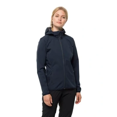 Afbeelding van Jack Wolfskin Bornberg Hoody Softshelljas, Dames, Maat: Small, Night blue
