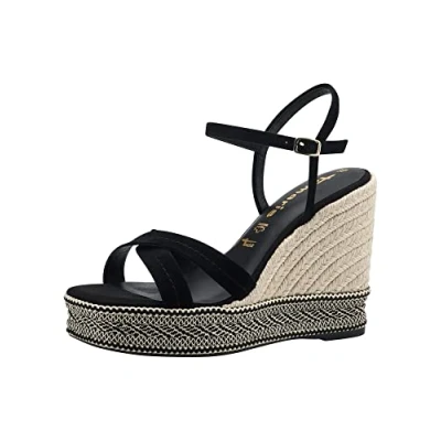 Afbeelding van Tamaris Dames sandalen 1 28363 20, zwart.