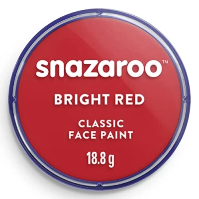 Image de Snazaroo Peinture Pour Visage et le Corps, Maquillage Déguisement, Enfants Adults,Fard 18 ML, Couleur Rouge Vif