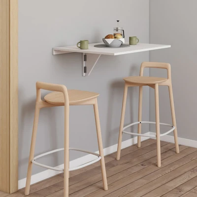 Afbeelding van EXPRESSO opvouwbare wandplank voor 2 personen wit L. 70 cm
