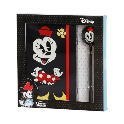 Afbeelding van Minnie Mouse Geheim Dagboek + Fashion Pen Set 100 Pagina&#039;s Cadeauverpakking