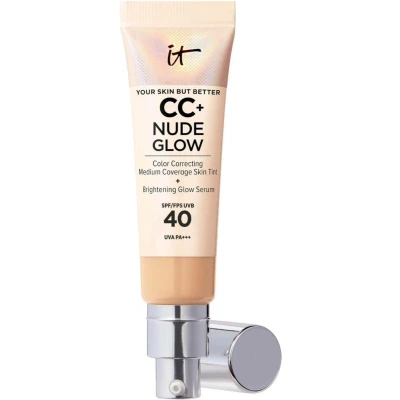 Afbeelding van IT Cosmetics Your Skin But Better CC+ Nude Glow SPF40 Foundation Met Serum Medium Tan 32ml