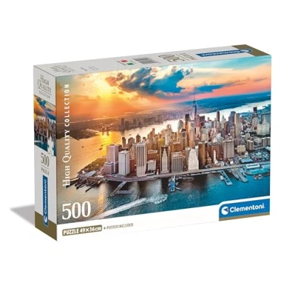 Afbeelding van Clementoni Puzzel 500 Stukjes Compacte doos High Quality Collection New York Voor Volwassenen