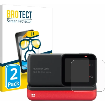 Afbeelding van BROTECT Screenprotector voor Insta360 One RS 4K Edition Folie Beschermfolie transparant (2 Stuks)