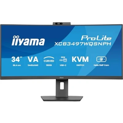 Image de Ecran PC Iiyama ProLite XCB3497WQSNPH B1 34&quot; Incurvé UWQHD