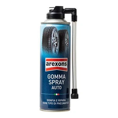 Afbeelding van Arexons Rubber Spray Auto, Pompt en repareert alle soorten banden, bom, reparatie van lekke 300 ml, 1 stuk