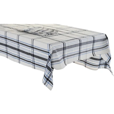 Afbeelding van Placemat en servetten DKD Home Decor 250 x 150 0,5 cm Beige Blauw