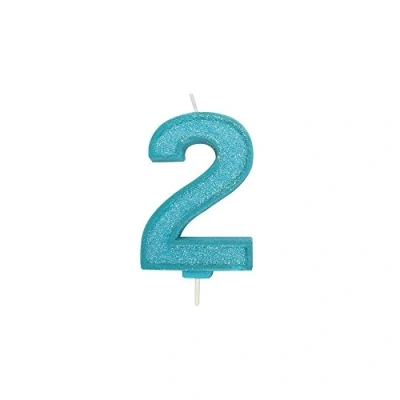 Afbeelding van Culpitt Cijferkaars #2 Blauw met Glitter