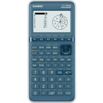 Image de Casio FX 7400GIII Calculatrice graphique Cyan Display (chiffres) : 21 piles (l x H P) 87,5 21,3
