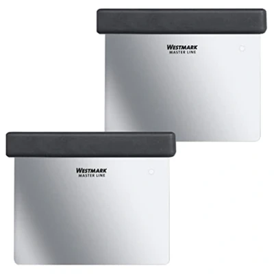 Afbeelding van Westmark 308022E3, 2x deegsnijder, met handvat, afmetingen: 8 x 12 cm, roestvrij staal/kunststof, Master Line, zwart/zilver, 308022E3