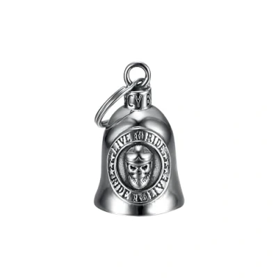 Afbeelding van Mocy Bell Motorfiets Skull Live to Ride Guardian Gremlin roestvrij staal zilver, Zie beschrijving, beschrijving