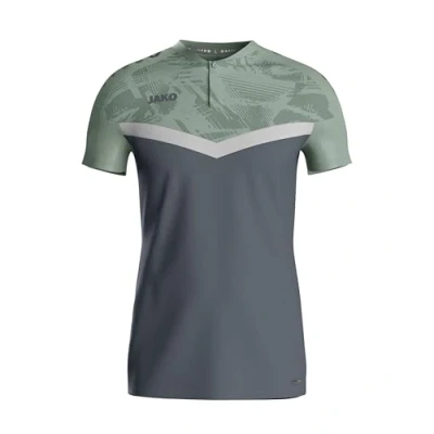 Afbeelding van JAKO Polo Iconic rood/wijnrood L anthra light/mintgroen/zachtgrijs / 4XL