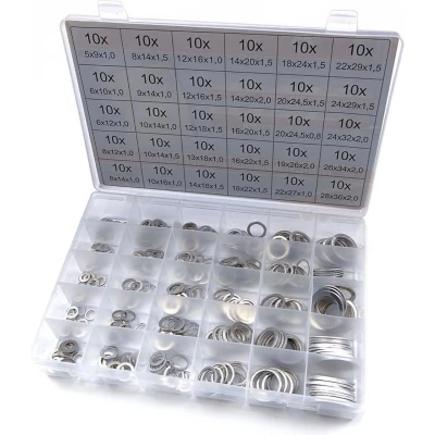 Afbeelding van Dragon Tools Aluminium Ringen Assortiment 300 delig