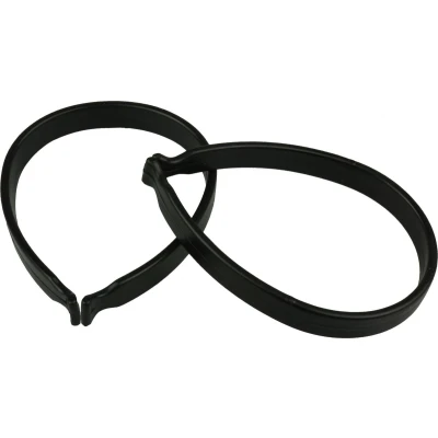 Afbeelding van Broekklemmen PVC zwart per set