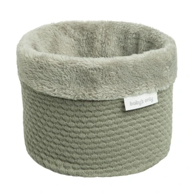Afbeelding van Baby&#039;s Only Gebreide commodemandje Opbergmandje Commode organizer Babykamer accessoires Sky Urban Green