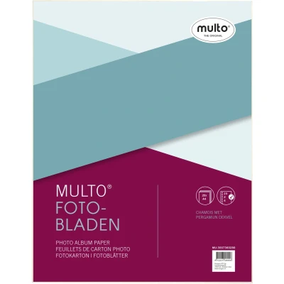 Afbeelding van Multo Interieur fotobladen A4 23 gaats met dekvel 20vel chamois