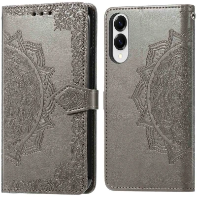 Afbeelding van imoshion Mandala Bookcase voor de Motorola Moto G56 Grijs