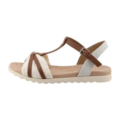 Afbeelding van TOM Tailor Sandalen, Dames, Maat: 37, Offwhite Polyester