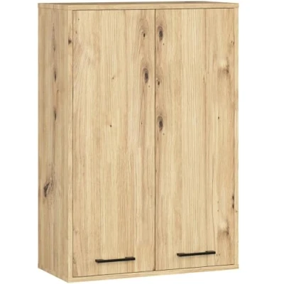 Afbeelding van Hangende Badkamerkast FIN H934 W64 met 2 Deuren / AKORD Furniture Factory Artisan Eik 64 x 94 30 cm