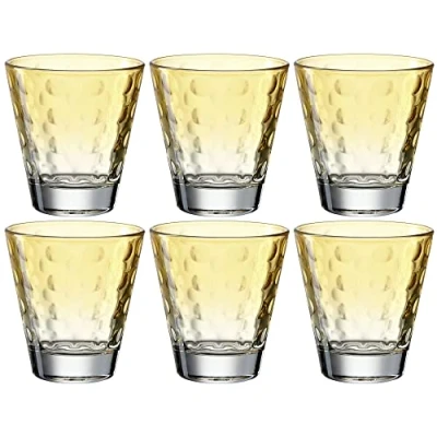 Afbeelding van Leonardo Optic 025897 waterglas, vaatwasmachinebestendig, 215 ml, geel, 6 stuks