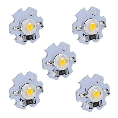 Afbeelding van 25 stuks led lampkralen, 5 V, chips, 200 lm, 1 W, hoog vermogen, SMD, led, voor thuis, studio, tentoonstelling, foodlight/spot, lamp, vervanging (warm wit 3000 3200 K)