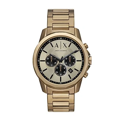 Afbeelding van Armani Exchange Traditional Chronograaf, Heren, Maat: One Size, Brown