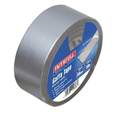 Afbeelding van Faithfull Zilverkleurige plakband, 50 mm x m (import Groot Brittannië)