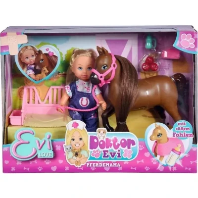Afbeelding van Evi Love Dokter Paarden 12 cm minipop vanaf 3 jaar