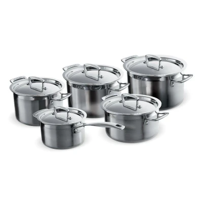 Afbeelding van Le Creuset Rvs Kookpan 18cm / 20cm 24cm + Lage Steelpan 16cm