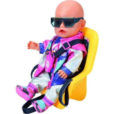 Afbeelding van Baby born Fietsstoeltje voor Poppen van 43cm Kan Aan Het Stuur Vastgemaakt Worden Ideaal Kinderhandjes, Bevordert Creativiteit, Empathie &amp; Sociale Vaardigheden, Vanaf 3 Jaar