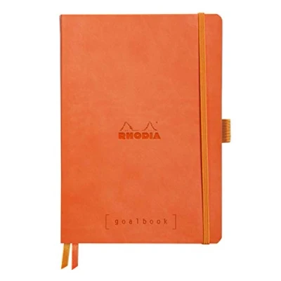 Afbeelding van Rhodia Goalbook Dotted A5 Softcover Oranje [Wit Papier]