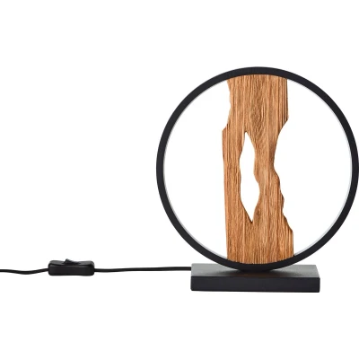 Afbeelding van Brilliant Chaumont Tafellamp LED 10W 3000K Zwart/Hout