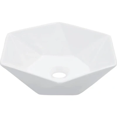Afbeelding van Wastafel 41x36,5x12 cm keramiek wit