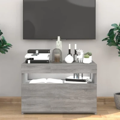Afbeelding van Tv meubel met LED verlichting 60x35x40 cm grijs sonoma eiken