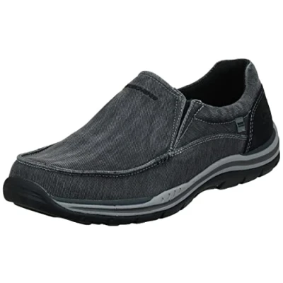 Afbeelding van Skechers Avillo Motivity in Expected Herenschoenen, zwart.