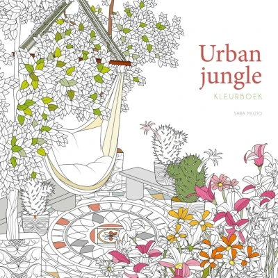 Afbeelding van Uitgeverij rebo kleurboek urban jungle