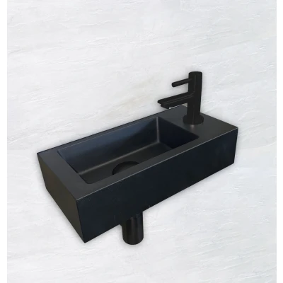 Afbeelding van Wiesbaden One Pack Mini Rhea rechts fontein 360x180x90 mat zwart