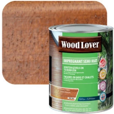 Afbeelding van WoodLover Impregnant Semi mat 2.5L 16m² 690 Antique oak