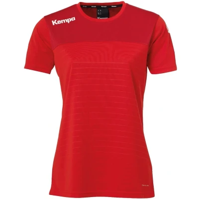 Afbeelding van Kempa Emotion 2.0 Shirt Korte Mouw Dames Rood Chili Maat 2XL