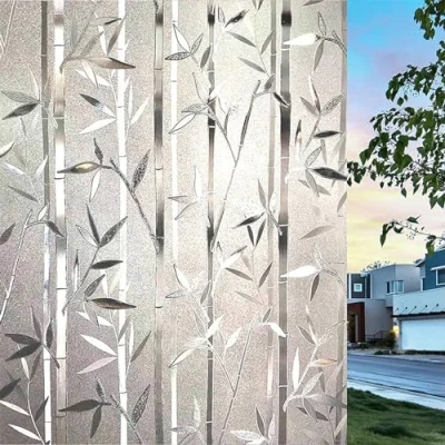 Afbeelding van LEMON CLOUD 3D raamfolie ondoorzichtig statische privacy film (90 x 200 CM)