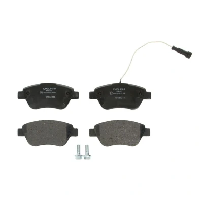 Afbeelding van DELPHI LP1722 Remblokkenset Incl. slijtage waarschuwingscontact Met anti kreukplaat toebehoren FIAT: Punto Evo Hatchback, 500 Hatchback