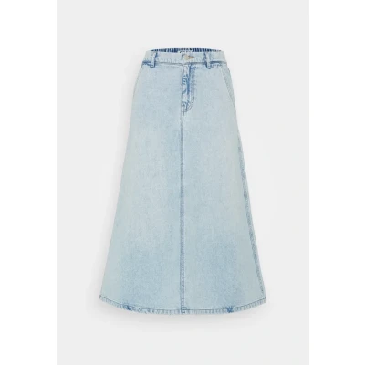 Afbeelding van ONLY Onlmindy Loose Skirt Jeansrok, Dames, Maat: XS, Light blue denim