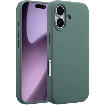Afbeelding van Accezz Liquid Silicone Backcover met MagSafe voor de Apple iPhone 17 Dark Green