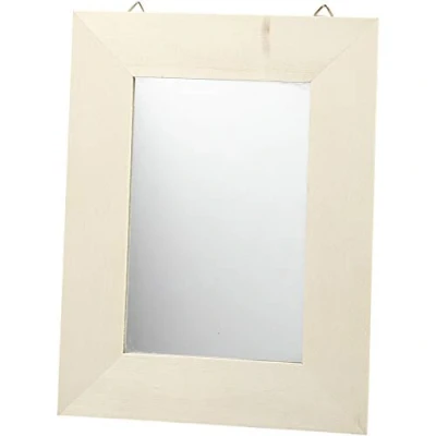 Afbeelding van Spiegel Hout 21 X 16 Cm Blank Per Stuk